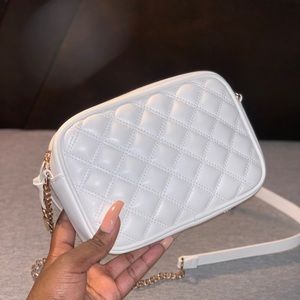 Quilted white hm shoulder bag